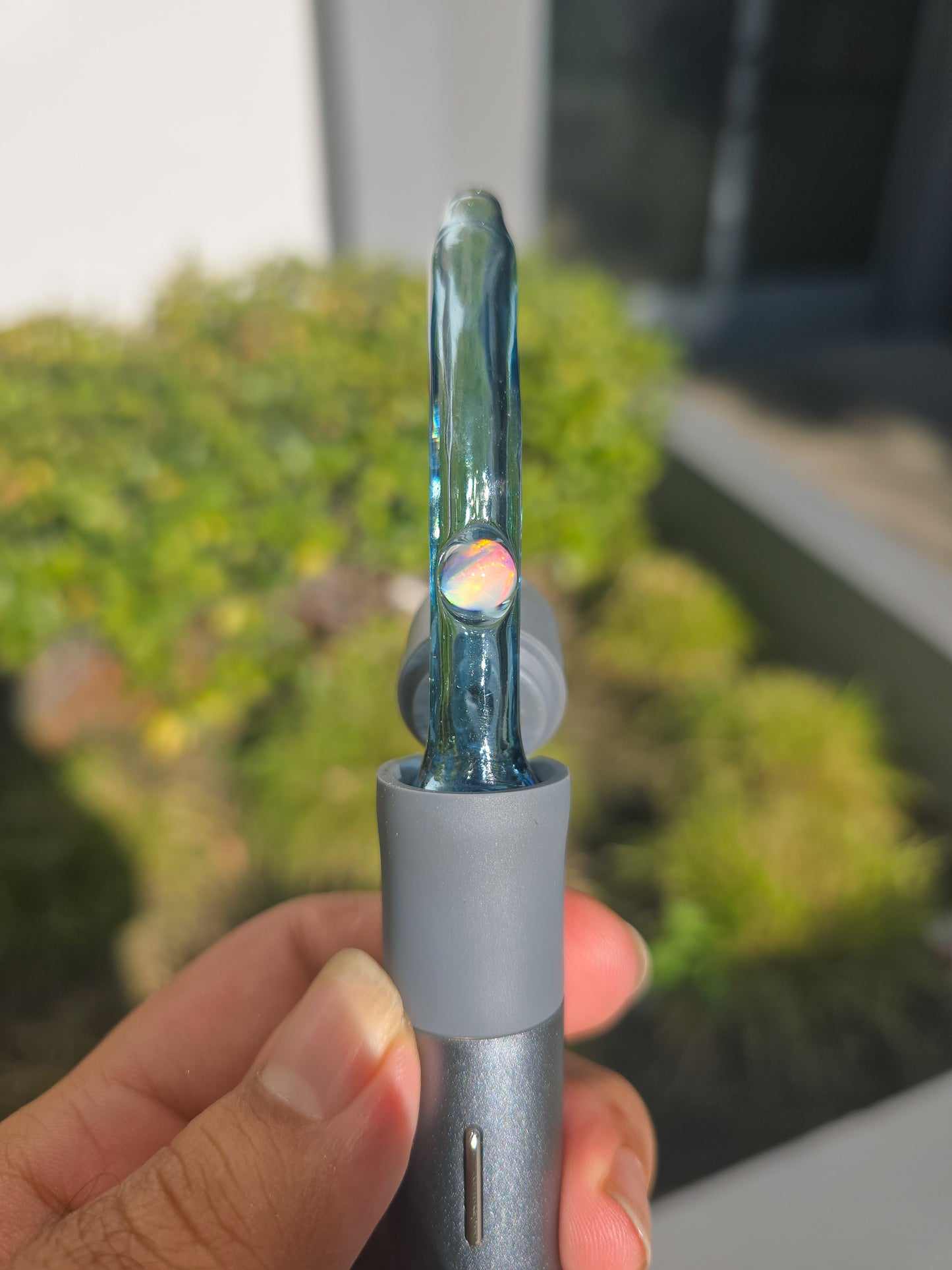 Light Blue Stardust Puffco Pivot spinner Top