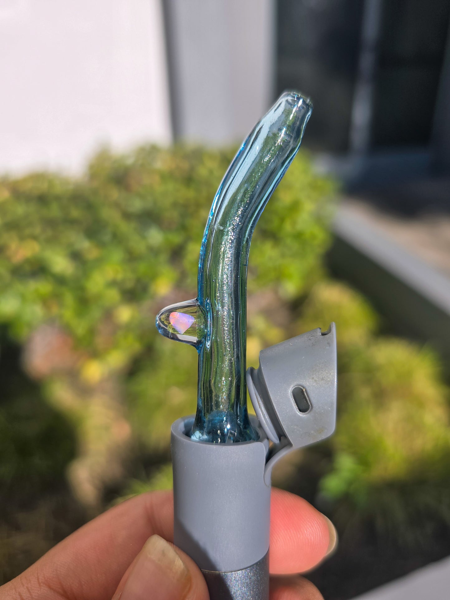 Light Blue Stardust Puffco Pivot spinner Top